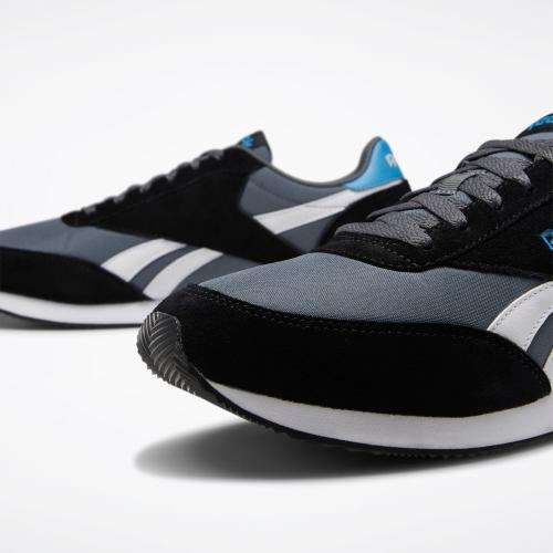 Original Reebok Mens ROYAL CLASSIC JOGGER 2.0 Grey/ Black/White DV6562 Size UK 9 (SA 9)