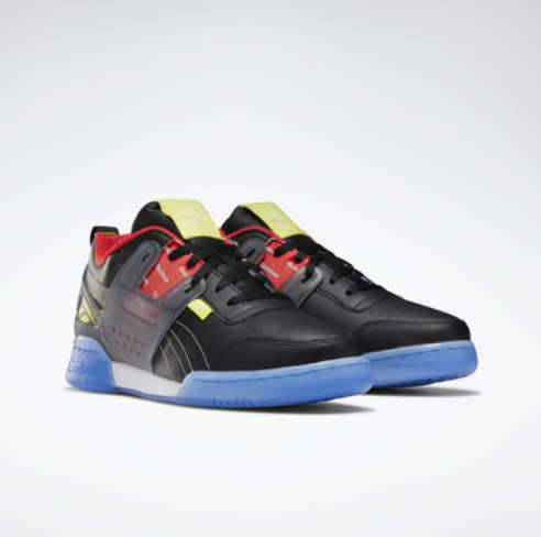Original Reebok Mens WORKOUT PLUS ATI Black/ Cold Grey/ Hero Yellow EH1043 Size UK 7 (SA 7)