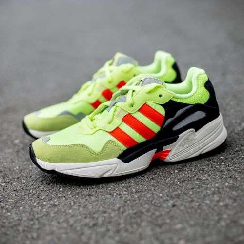 Original Men's adidas Yung 96 Hi-Res Yellow/ Solar Red EE7246 Size UK 7 (SA 7)