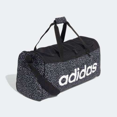 Original adidas Unisex Linear Duffel Bag Medium Black/ White ED0295