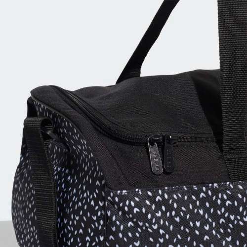 Original adidas Unisex Linear Duffel Bag Medium Black/ White ED0295