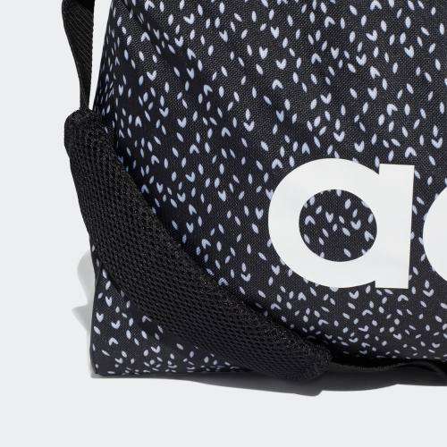 Original adidas Unisex Linear Duffel Bag Medium Black/ White ED0295