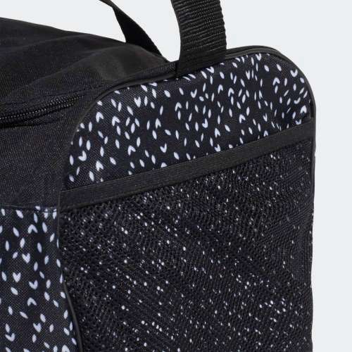 Original adidas Unisex Linear Duffel Bag Medium Black/ White ED0295