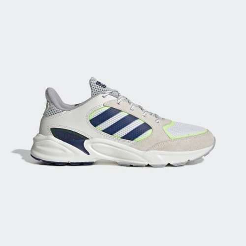 adidas Men's 90S VALASION Cloud White/ Dark Blue EE9895 Size UK 10.5 (SA 10.5)