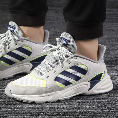 adidas Men's 90S VALASION Cloud White/ Dark Blue EE9895 Size UK 10.5 (SA 10.5)
