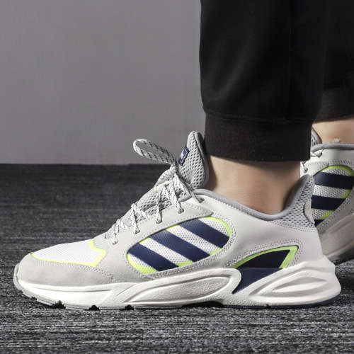 adidas Men's 90S VALASION Cloud White/ Dark Blue EE9895 Size UK 10.5 (SA 10.5)