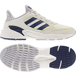 adidas Men's 90S VALASION Cloud White/ Dark Blue EE9895 Size UK 10.5 (SA 10.5)