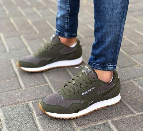 Original Reebok Mens Nylon Ripple MU Army Green/ Cypress DV6764 Size UK 10 (SA 10)