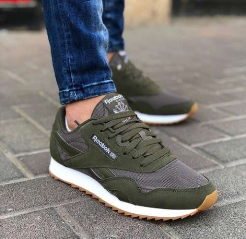 Original Reebok Mens Nylon Ripple MU Army Green/ Cypress DV6764 Size UK 10 (SA 10)