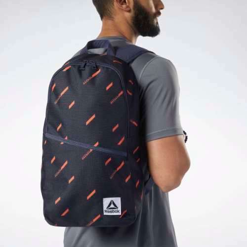 Original Unisex Reebok WORKOUT READY FOLLOW BACKPACK Heritage Navy Medium EC5424