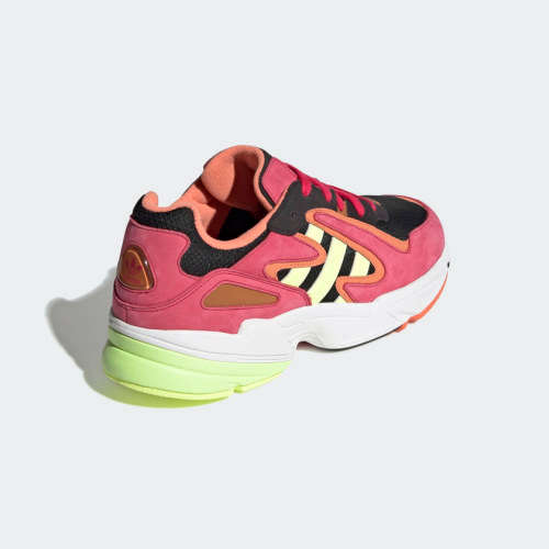 adidas Men's YUNG 96 CHASM Core Black/ Hi Res Yellow/ Energy Pink EE7229 Size UK 10 (SA 10)