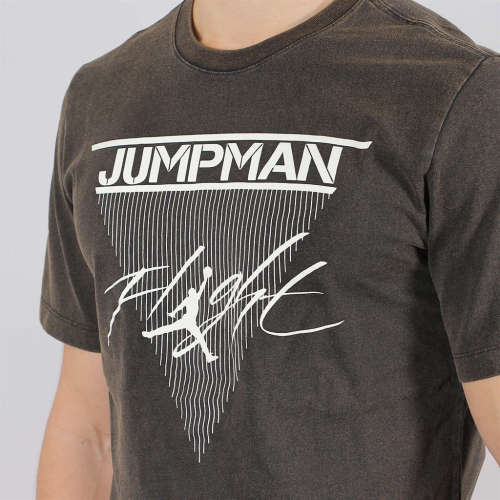 Original Men's Nike Jordan Jumpman Flight Tee Faded Black CD5642 010 Size Extra Large