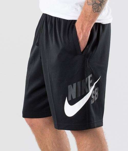 Original Mens Nike Skateboard Dry HBR Sunday Shorts Black/White CN5384 010 Size XL