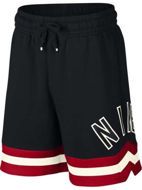 NIKE Men's AIR SHORTS Fleece Loose Fit UNIVERSITY RED/ Black AR1829 010 Size Medium
