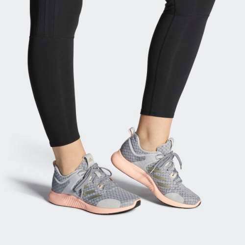 Original Women's adidas Edgebounce 1.5 Cyber Metallic /Glow Pink CG6938 Size UK 7.5 (SA 7.5)