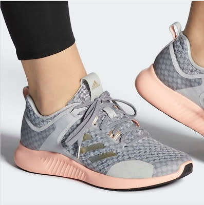 Original Women's adidas Edgebounce 1.5 Cyber Metallic /Glow Pink CG6938 Size UK 7.5 (SA 7.5)