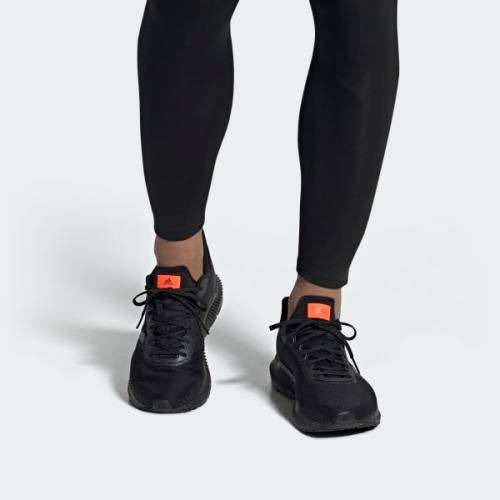 Original Mens adidas Running Solar Ride Core Black / Grey Six / Solar Orange EF1421 UK 10 (SA 10)