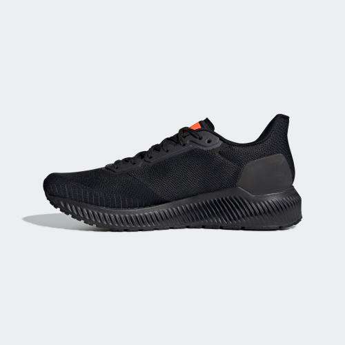 Original Mens adidas Running Solar Ride Core Black / Grey Six / Solar Orange EF1421 UK 10 (SA 10)