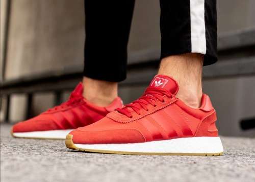 Original Mens adidas I-5923 Red/ Red/ Gum D97346 Size UK 10 (SA 10)