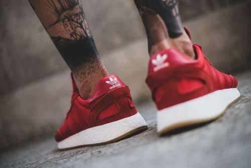 Original Mens adidas I-5923 Red/ Red/ Gum D97346 Size UK 10 (SA 10)