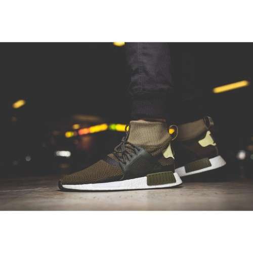 Original Mens adidas NMD XR1 Olive Green CQ3074 Size UK 7.5 (SA 7.5)