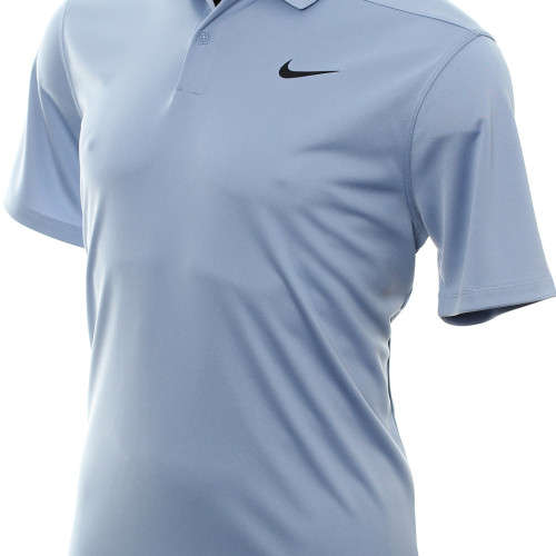 Original Mens Nike Dry Victory Solid Polo Shirt Indigo Fog 891857 460 Size Large