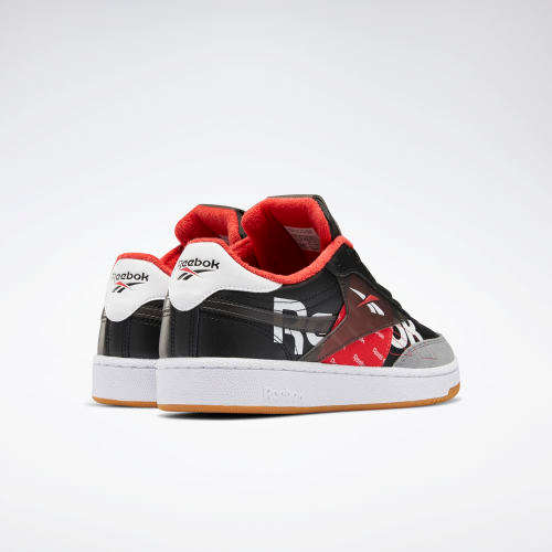 Reebok Men's CLUB C 85 MU Black/ Cold Grey/ Red EH0139 Size UK 8 (SA 8)