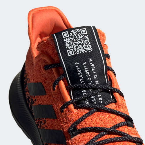Original Mens adidas SENSEBOUNCE+ Hi-Res Coral / Black / Active Orange G27233 Size UK 8 (SA 8)