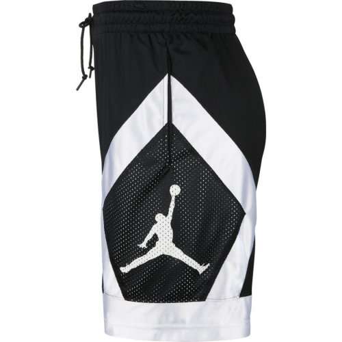 NIKE Mens JORDAN JUMPMAN DIAMOND SHORTS Silver/Black AV3206 010 Size Large