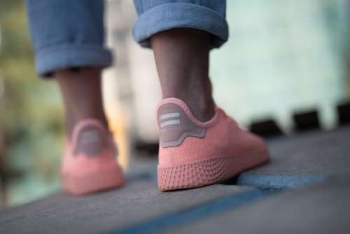 Original Women's adidas Pharrell Williams Tennis Hu Clear Orange D96551 Size UK 7 (SA 7)