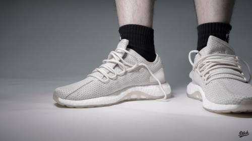 Original Mens adidas Running PureBOOST Clima Chalk BY8895 Size UK 9 (SA 9)