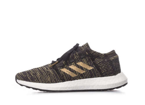 Original Women's adidas Running PureBOOST GO Core Black/ Gold F36346 Size UK 5.5 (SA 5.5)