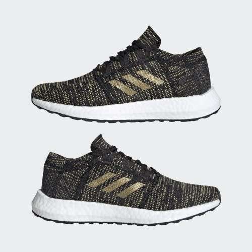 Original Women's adidas Running PureBOOST GO Core Black/ Gold F36346 Size UK 5.5 (SA 5.5)