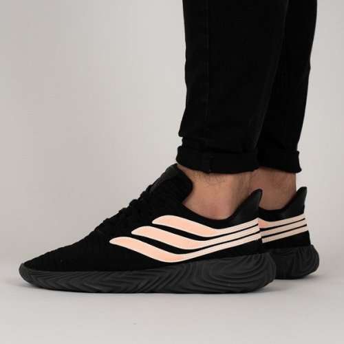 Original Mens adidas SOBAKOV Core Black Chalk Coral BB7674 Size UK 7 SA 7