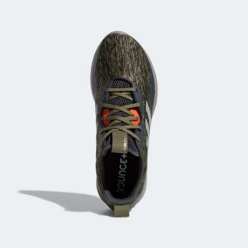 Original Mens adidas Purebounce+ street Raw Khaki/ Silver Metallic BC1041 Size UK 9.5 (SA 9.5)