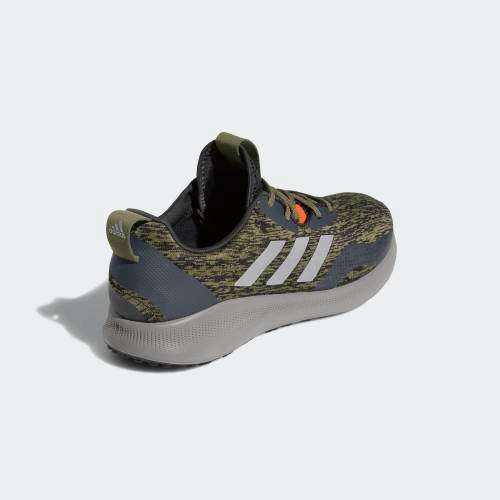 Original Mens adidas Purebounce+ street Raw Khaki/ Silver Metallic BC1041 Size UK 9.5 (SA 9.5)