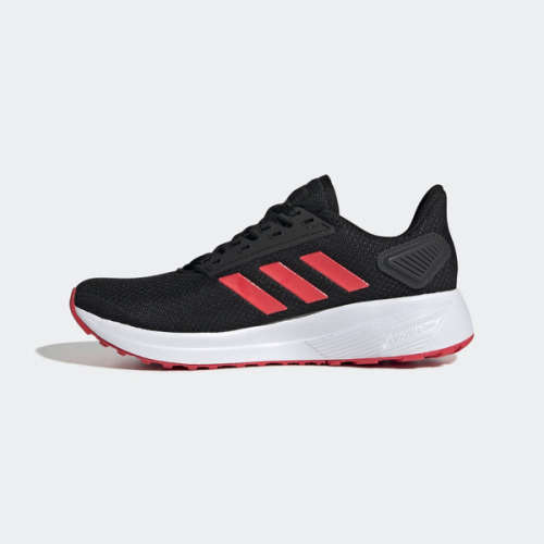 Original Women's adidas Duramo 9 Core Black / Shock Red EE8187 Size UK 6 (SA 6)