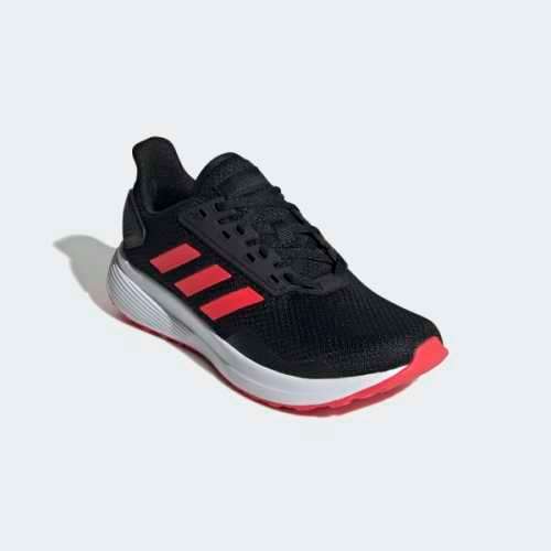 Original Women's adidas Duramo 9 Core Black / Shock Red EE8187 Size UK 6 (SA 6)