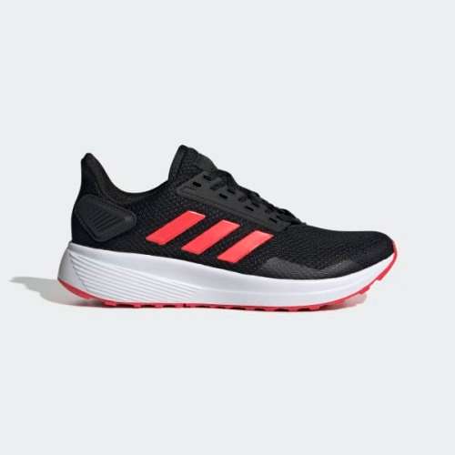 Original Women's adidas Duramo 9 Core Black / Shock Red EE8187 Size UK 6 (SA 6)