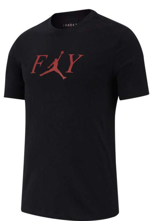 Nike Men's Jordan FLY Short Sleeve Crew Tee Shirt Black AT8932 010 Size Extra Large