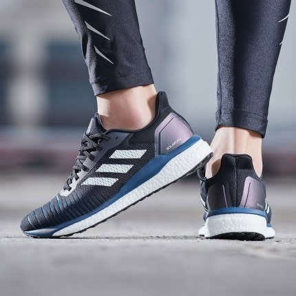 Original Mens adidas SOLAR DRIVE Core Black / Cloud White / Legend Marine D97442 Size UK 6 (SA 6)