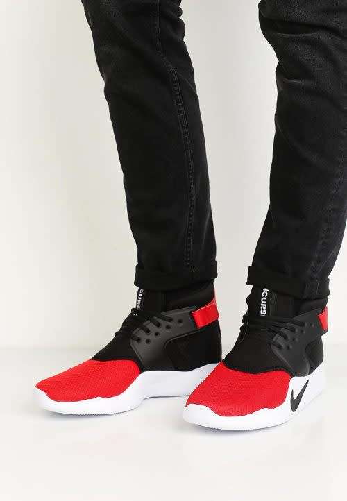 Original Mens Nike INCURSION MID UNIVERSITY RED BLACK 917541 600 (USED) Size UK 10 (SA 10)