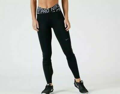 Original Womens Nike Pro Training Crossover Tights Black CN9852 010 Size Medium