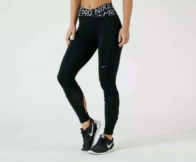 Original Womens Nike Pro Training Crossover Tights Black CN9852 010 Size Medium