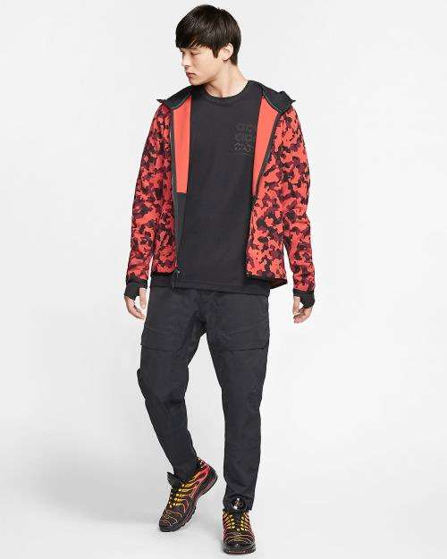 Original Men's Nike Tech Fleece Camouflage Hoodie CJ5975 603 Size Large