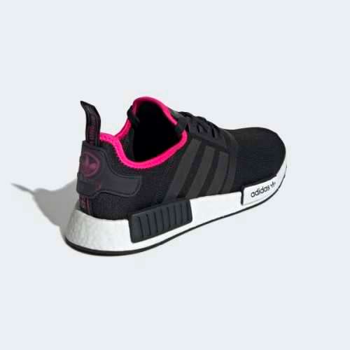 Original Mens adidas NMD_R1  Core Black / Shock Pink DB3586 Size UK 10 (SA 10)