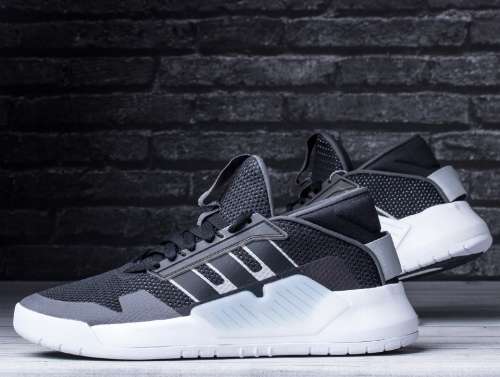 Original Mens adidas BBALL 90S Core Black / Grey Six EF0609 Size UK 9 (SA 9)