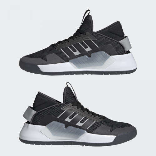 Original Mens adidas BBALL 90S Core Black / Grey Six EF0609 Size UK 9 (SA 9)