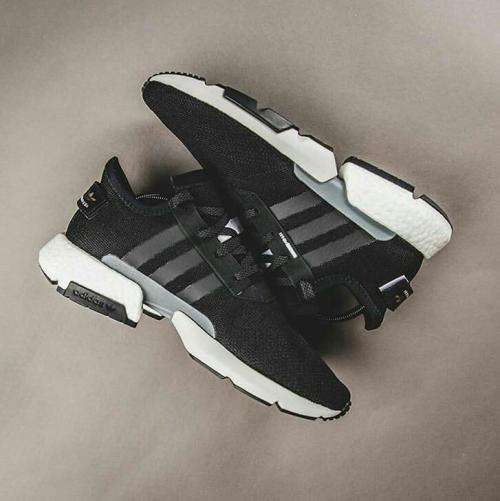 Original Mens adidas POD-S3.1 Core Black / Reflective Silver BD7737 UK 9 (SA 9)