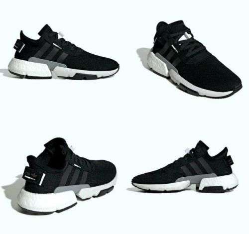 Original Mens adidas POD-S3.1 Core Black / Reflective Silver BD7737 UK 9 (SA 9)